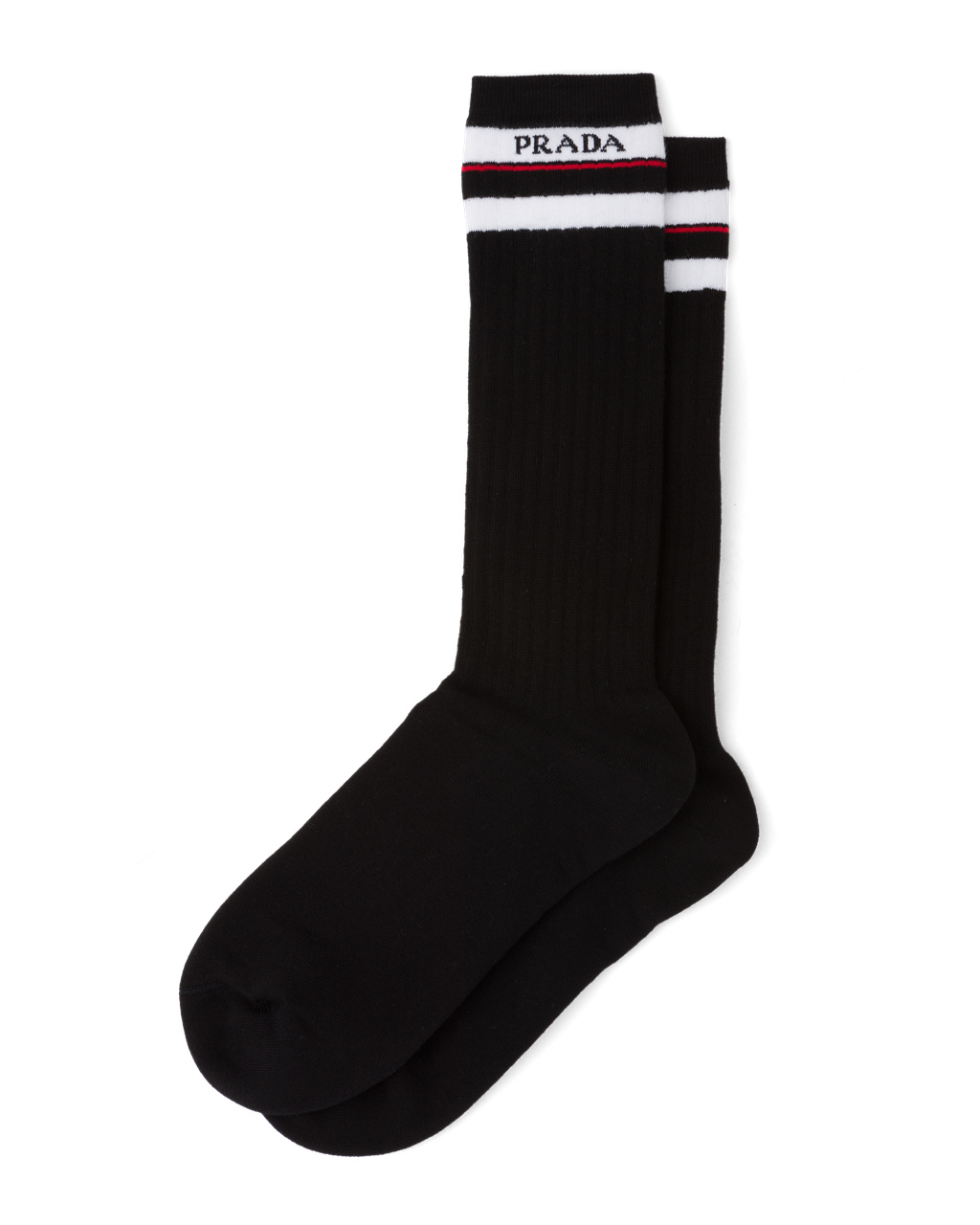 Prada Bavlněné Ankle Socks Černé | 784569NQZ