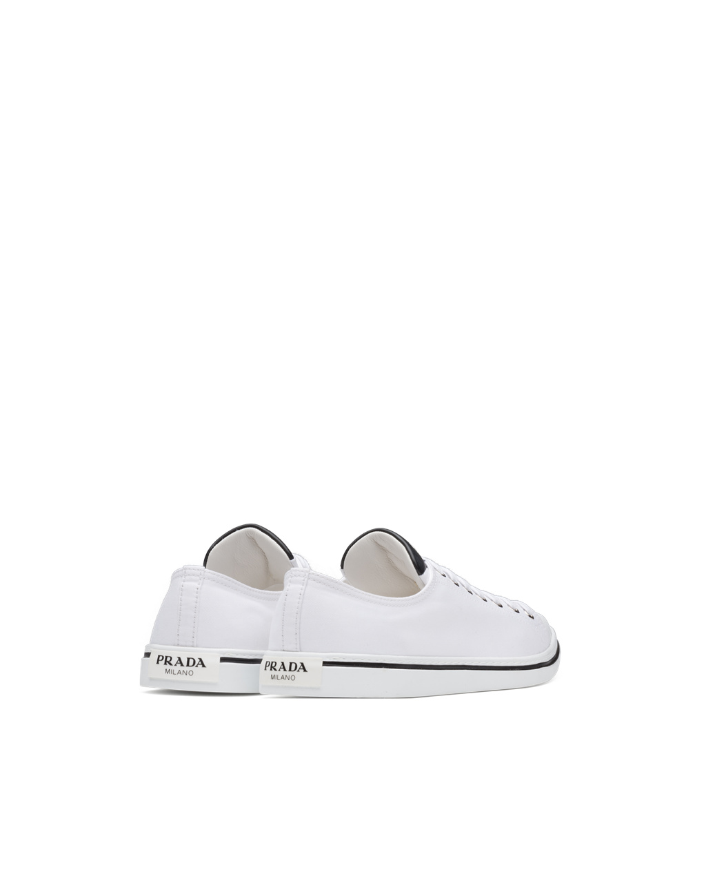 Prada Bavlněné Gabardine Pointy Sneakers Bílé | 021495LRO