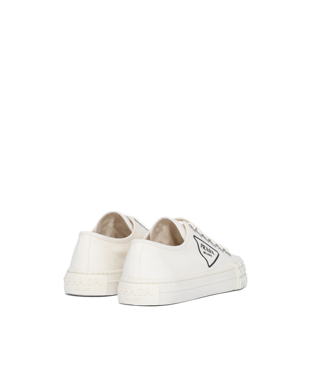 Prada Bavlněné Platene Sneakers Ivory | 408176HYJ