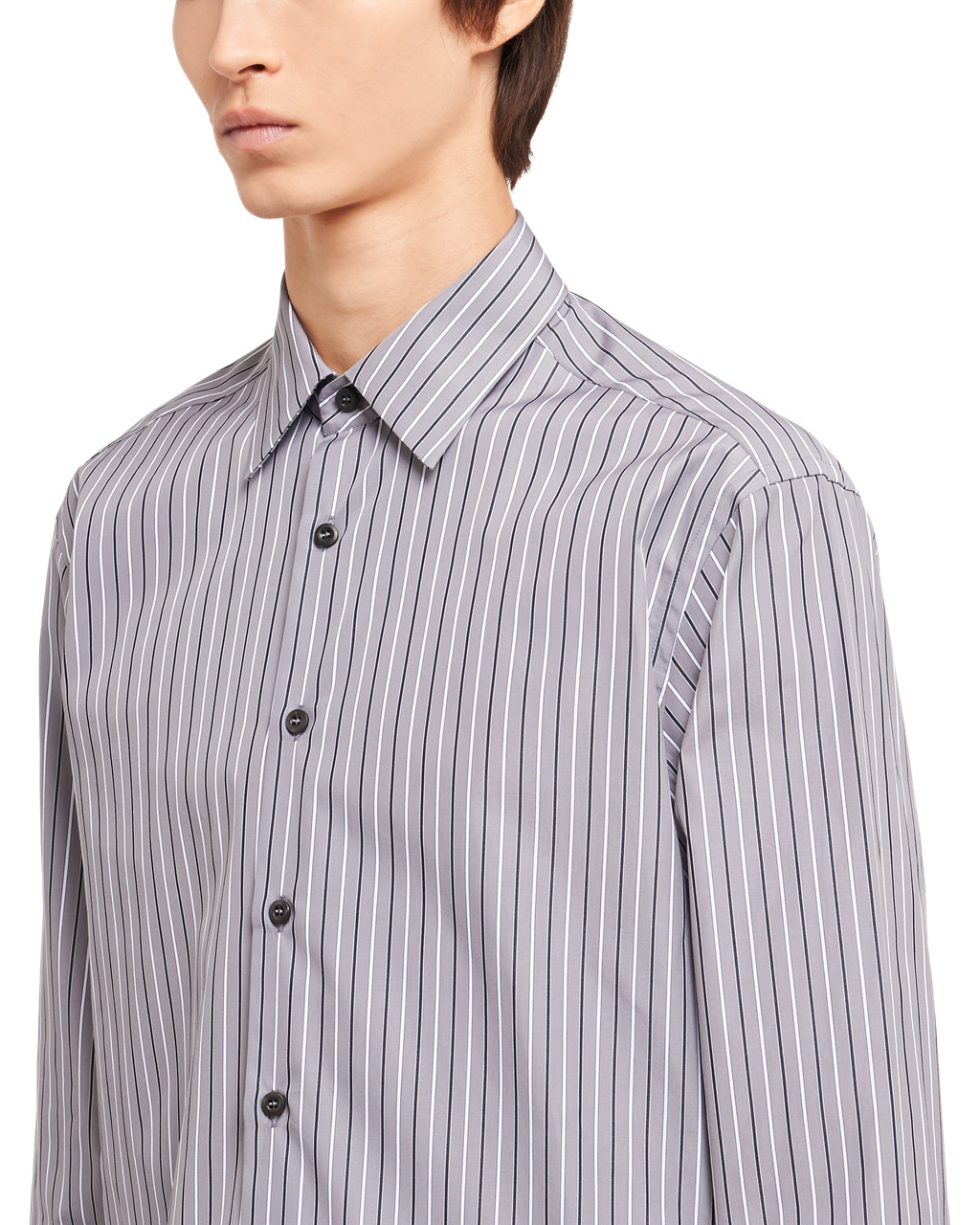 Prada Bavlněné Shirt Iron Gray | 079283CKG