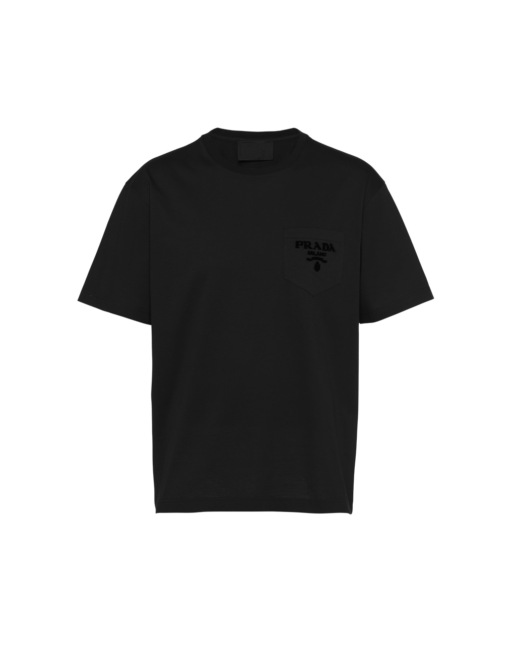 Prada Bavlněné T-shirt Černé | 763914OPT