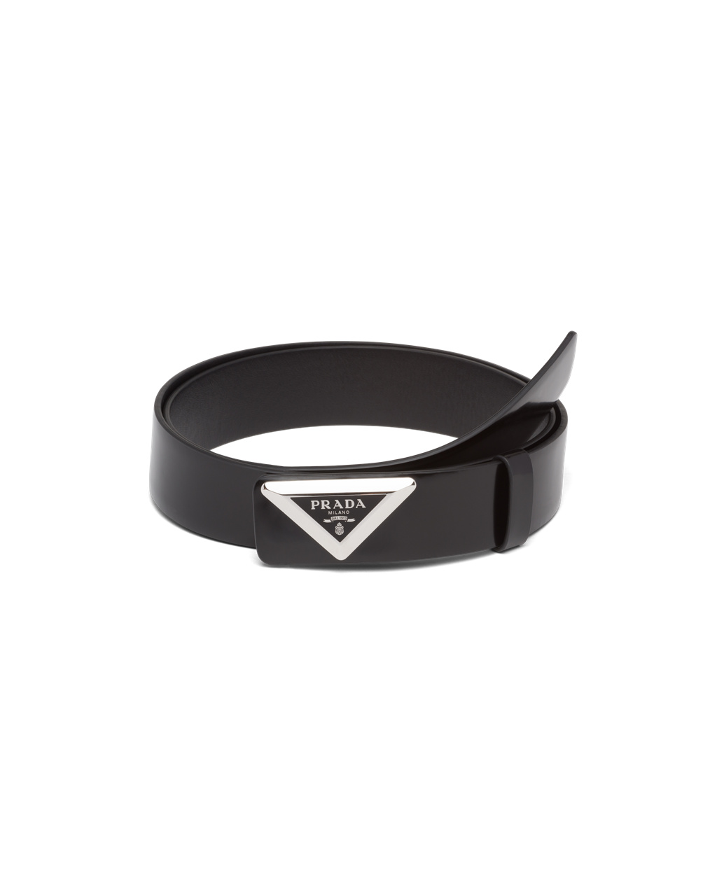 Prada Brushed Læder Belt Černé | 790245SWM