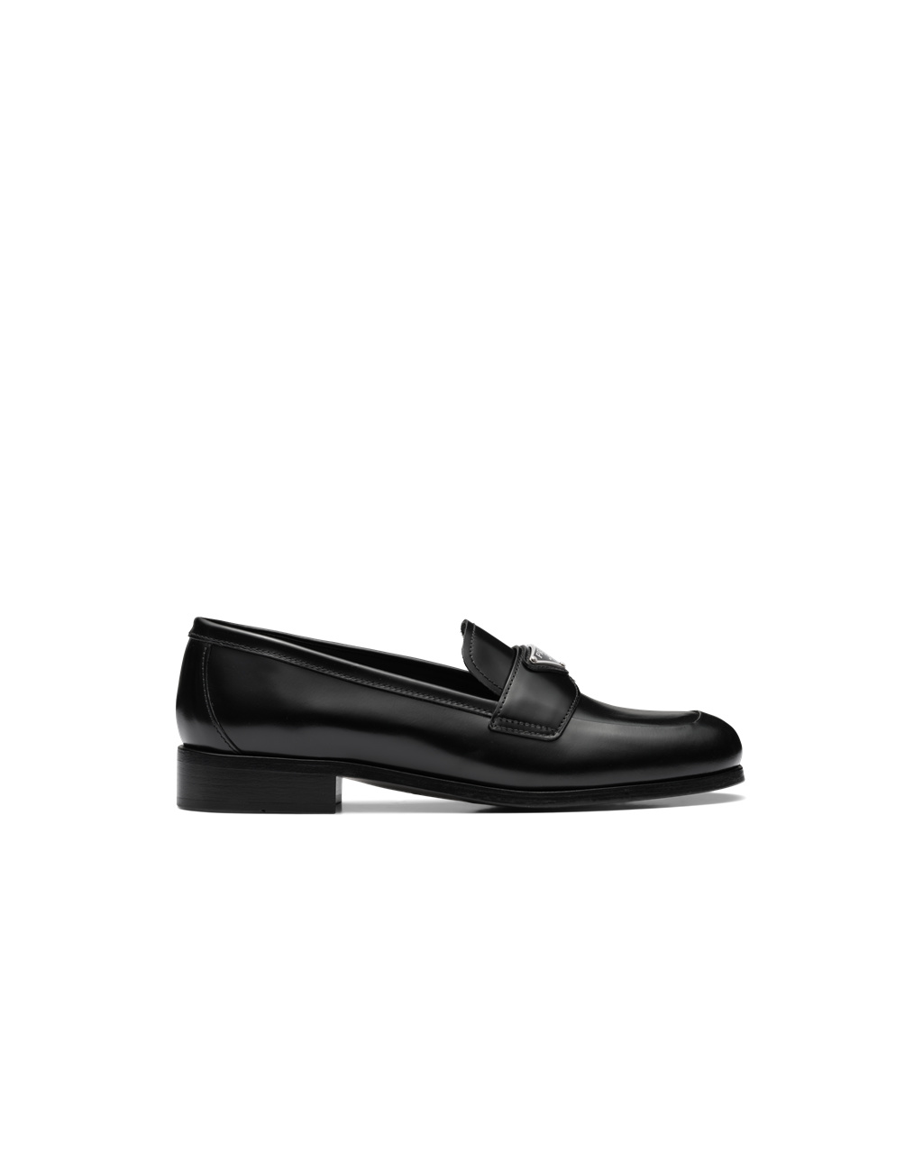 Prada Brushed Læder Loafers Černé | 710482SFG