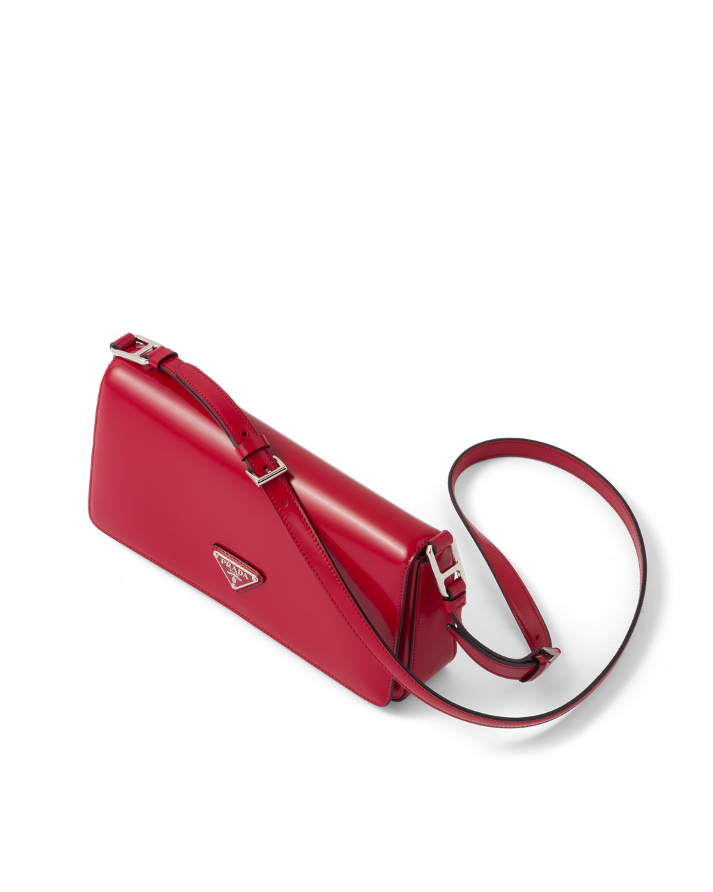 Prada Brushed Læder Prada Femme Bag Scarlet | 961230EGZ