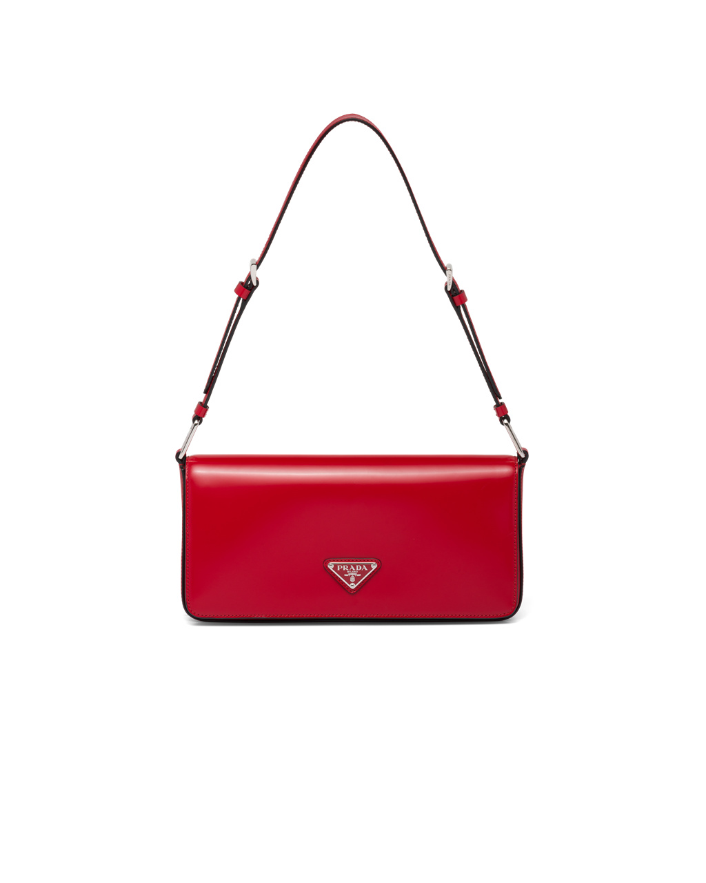 Prada Brushed Læder Prada Femme Bag Scarlet | 961230EGZ