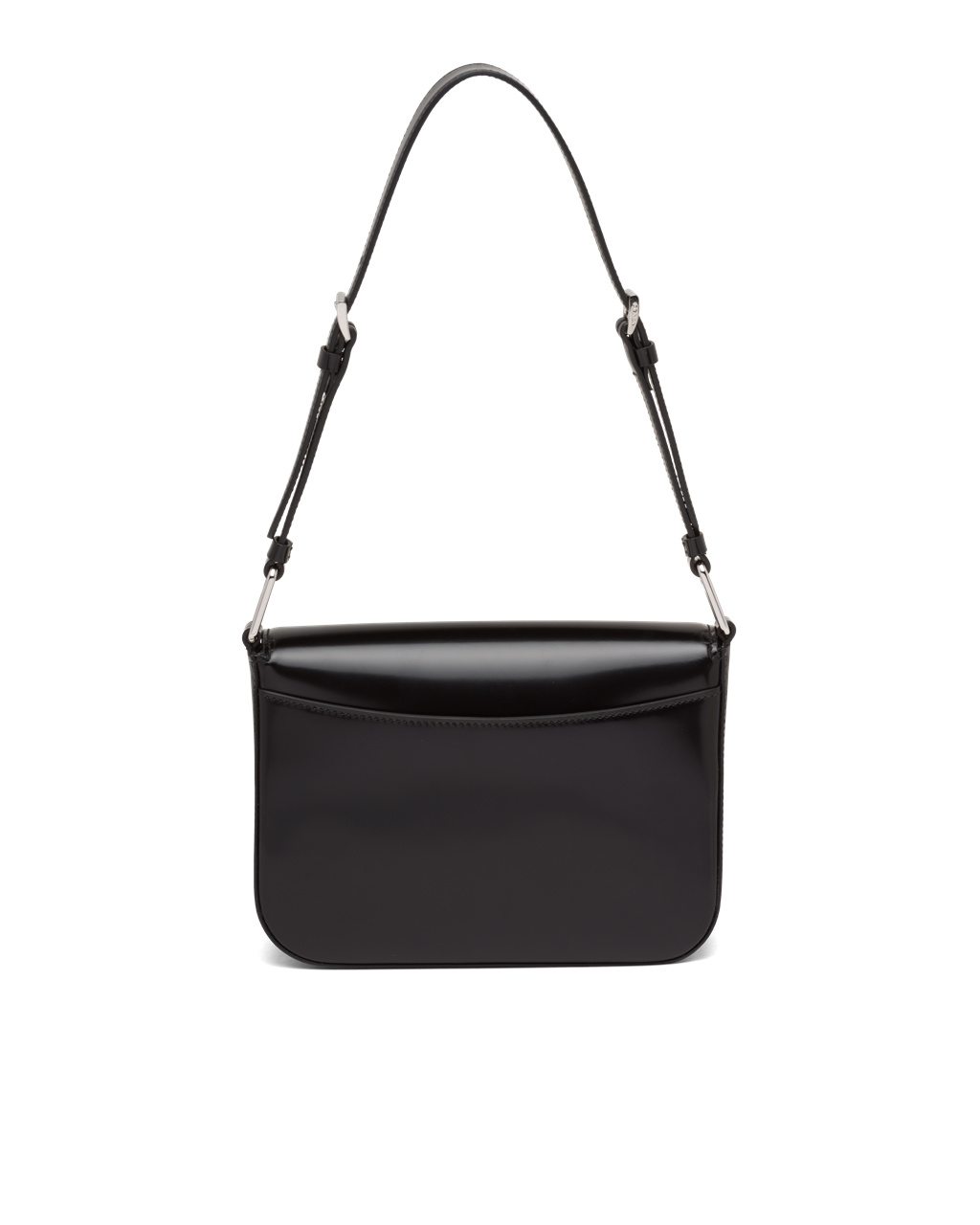 Prada Brushed Læder Shoulder Bag Černé | 394270ORJ