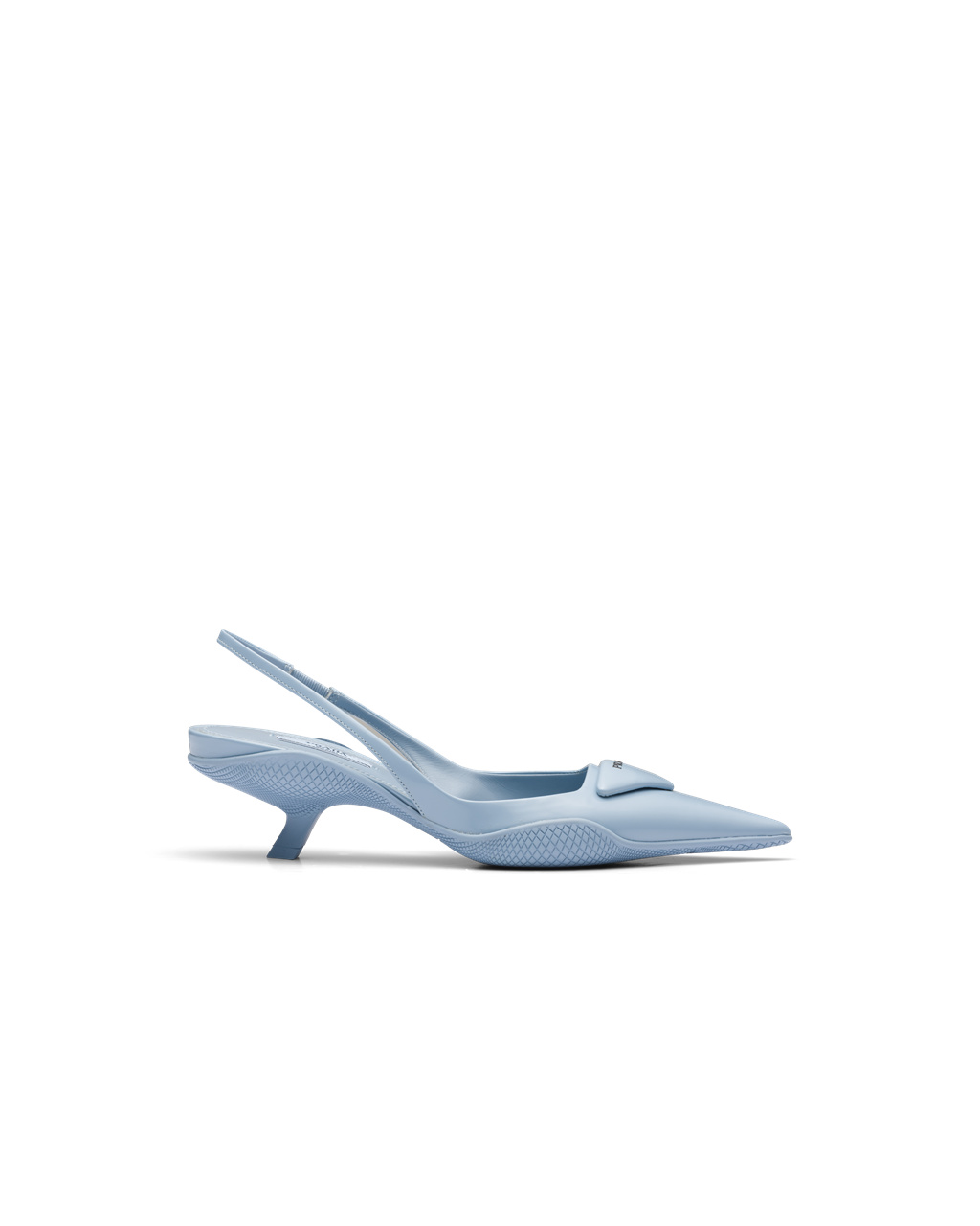 Prada Brushed Læder Slingback Pumps Celeste | 825013PIE