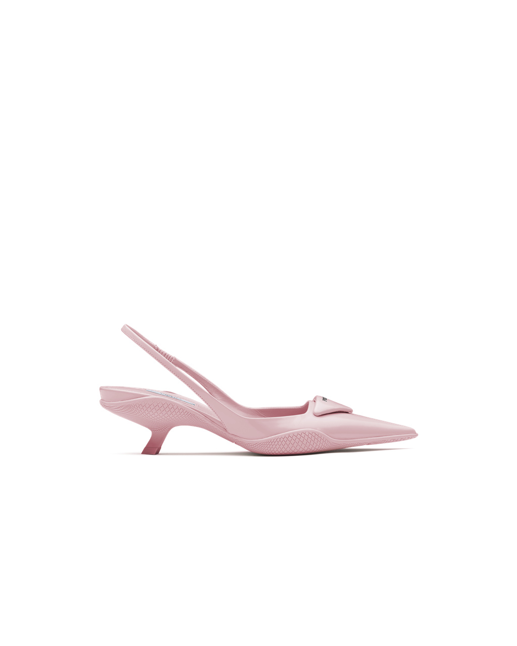 Prada Brushed Læder Slingback Pumps Růžové | 417085BDA