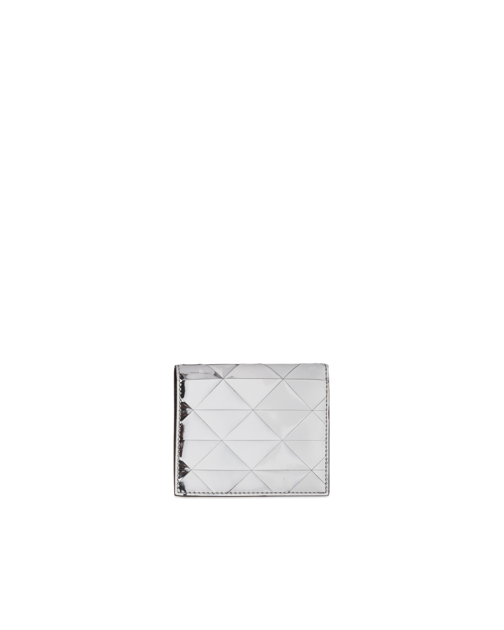 Prada Brushed Læder Wallet Stříbrné | 128904WZV