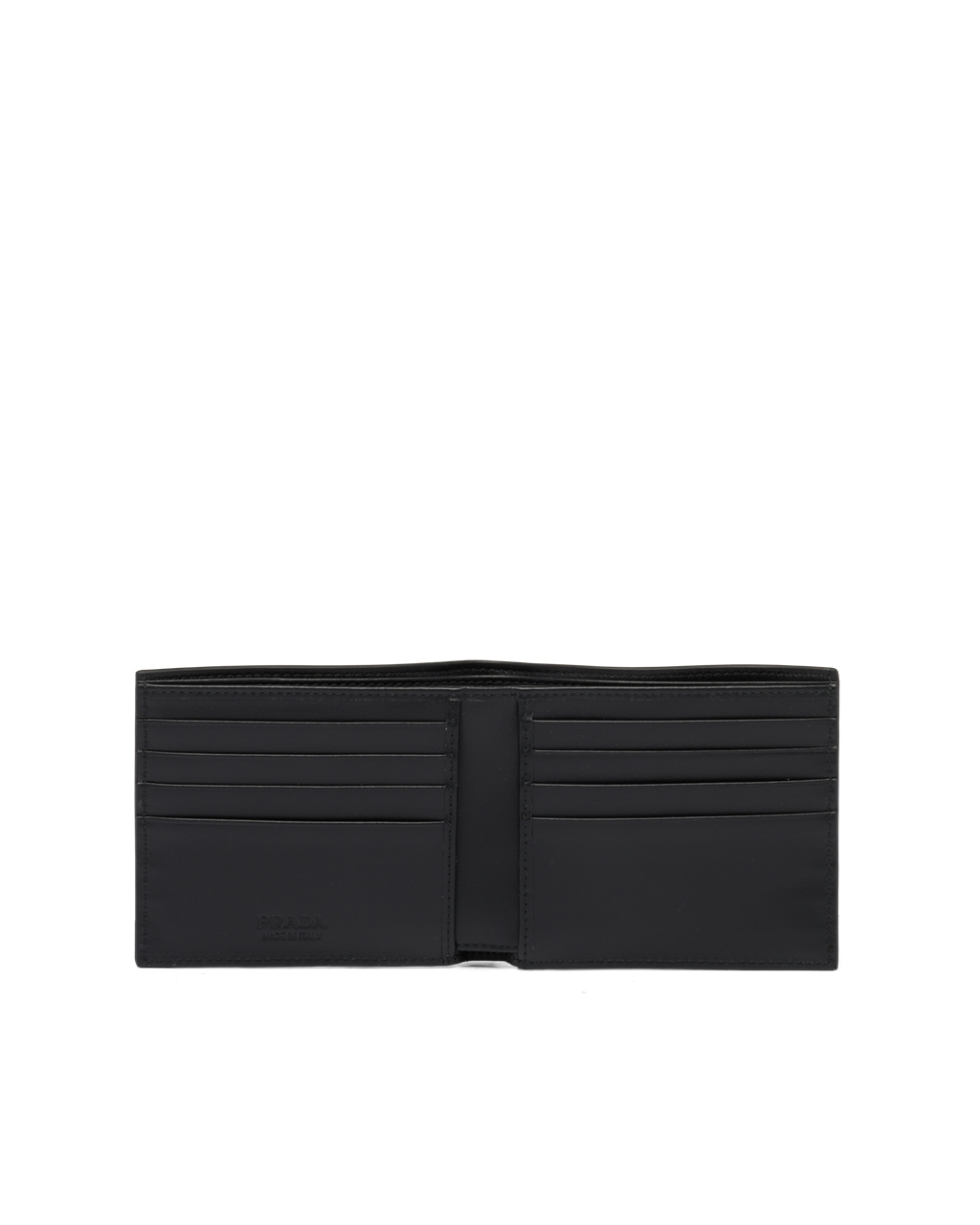 Prada Brushed Læder Wallet Černé | 420173DQU