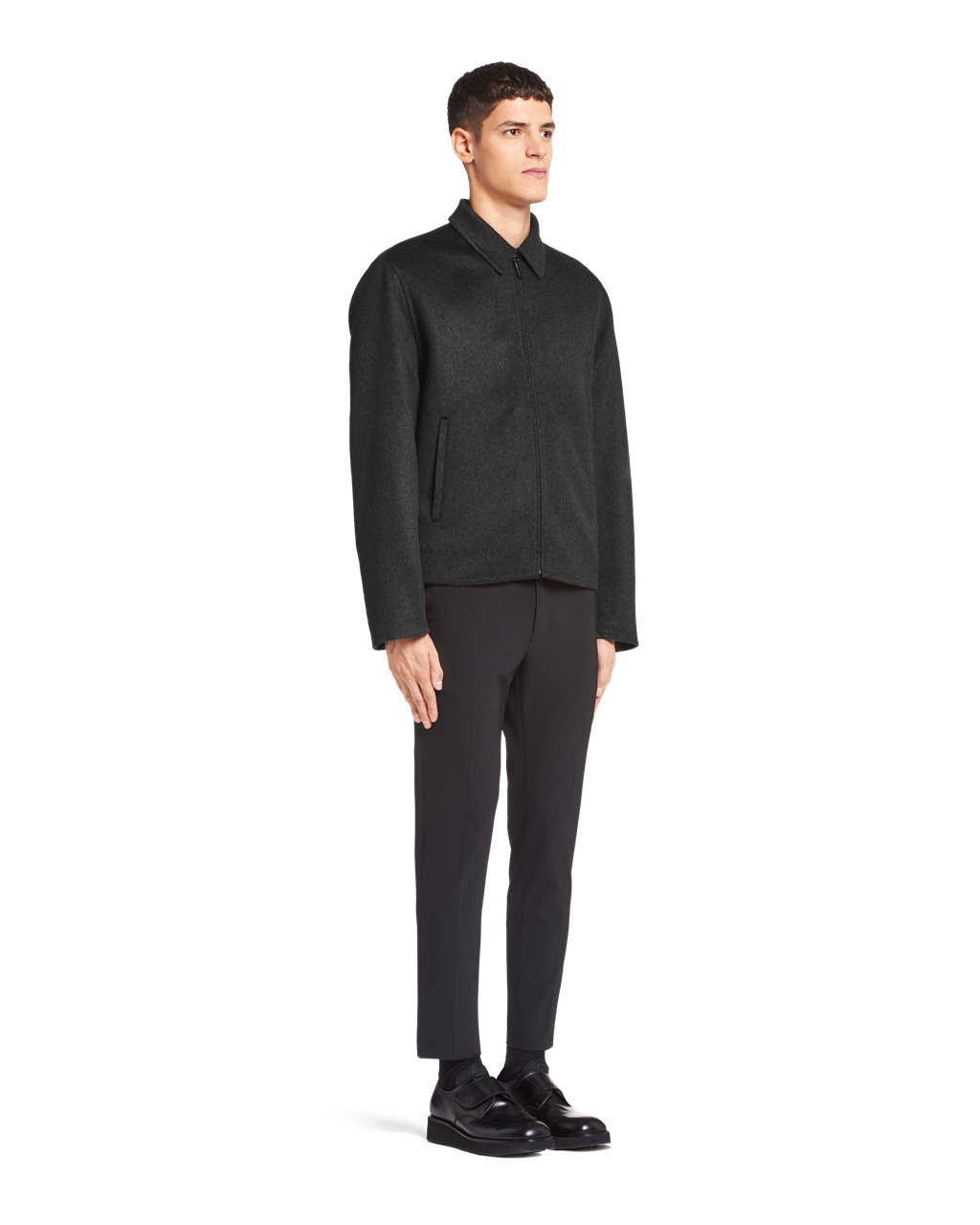 Prada Cashmere Blouson Jacket Černé | 783269VOL