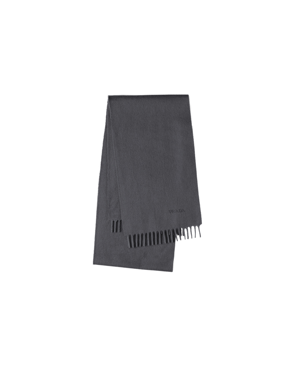 Prada Cashmere Scarf Slate Gray | 703281VWE