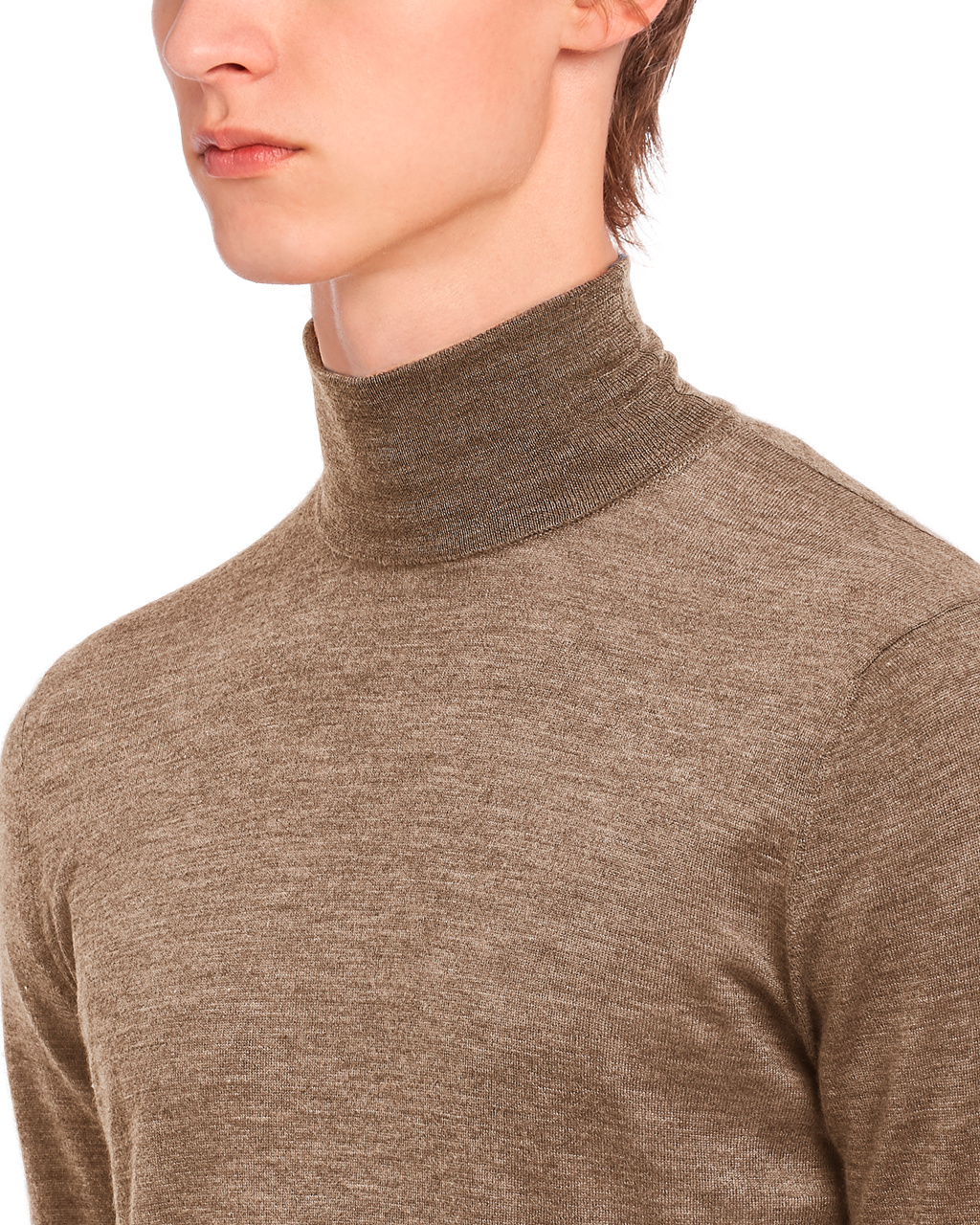 Prada Cashmere Turtleneck Hnědé | 498710NIE