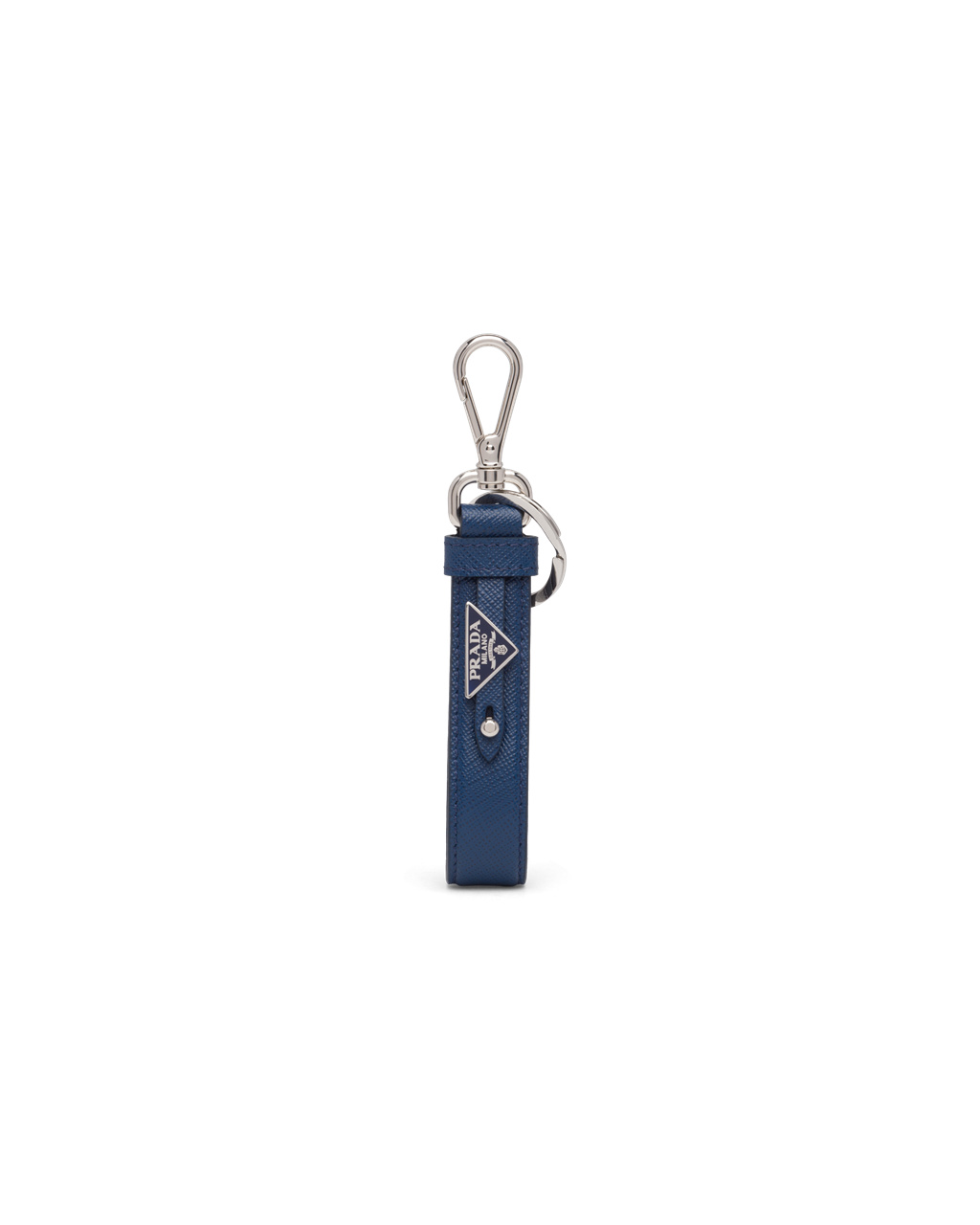 Prada Customized Saffiano Læder Keychain Bluette | 537192CJW