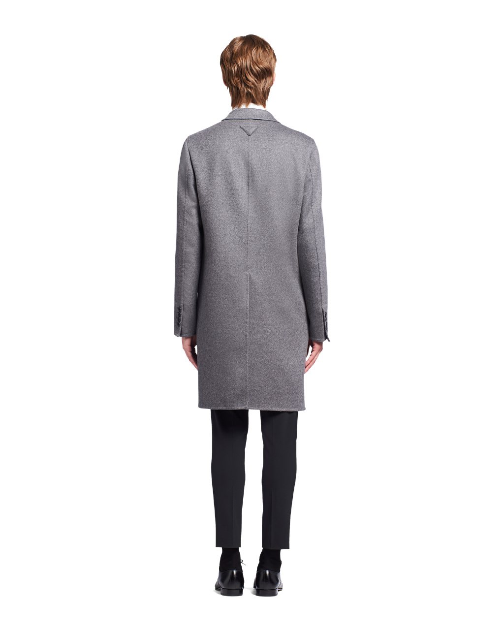 Prada Double Cashmere Coat Slate Gray | 205934FRK