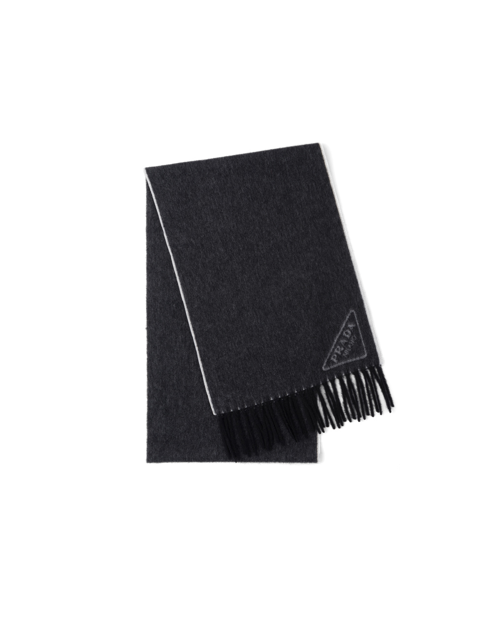 Prada Double Cashmere Scarf Černé Bílé | 138947XGC