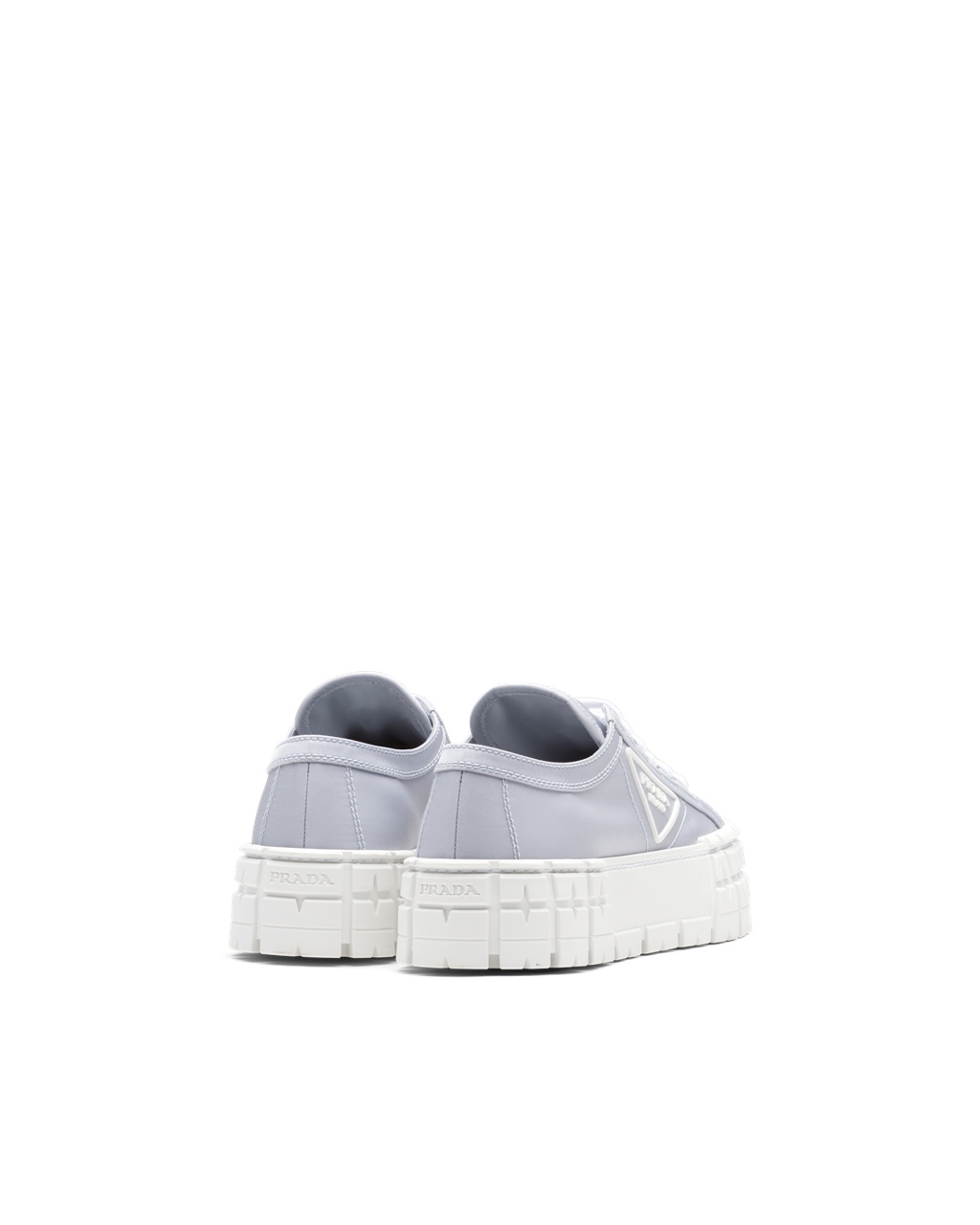 Prada Double Wheel Nylon Gabardine Sneakers Blankyt | 490658JCZ