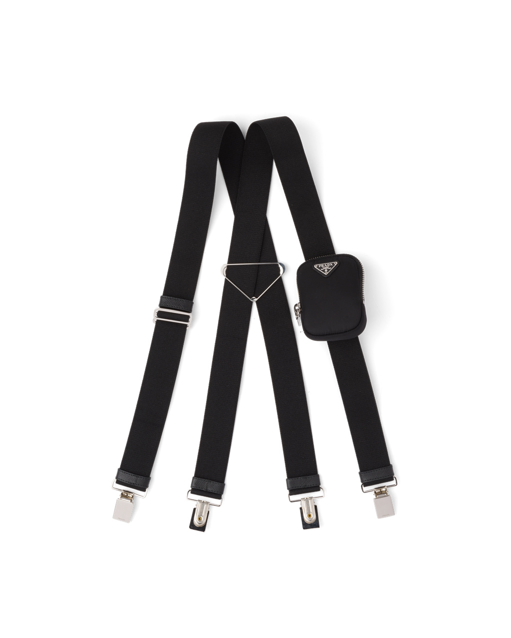 Prada Elasticized Suspenders Černé | 674130AXL