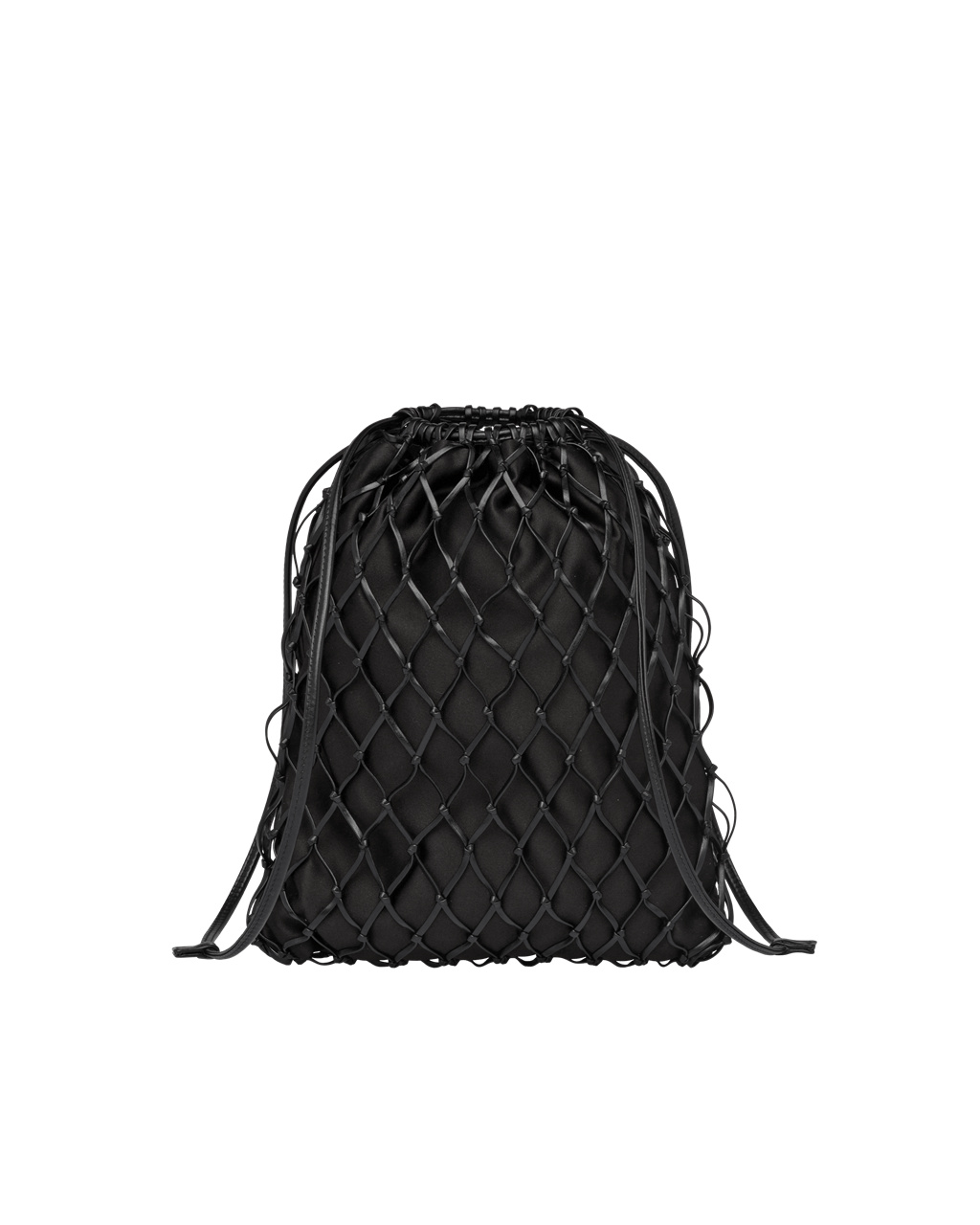 Prada Fabric Mesh Bag Černé | 031697VAP