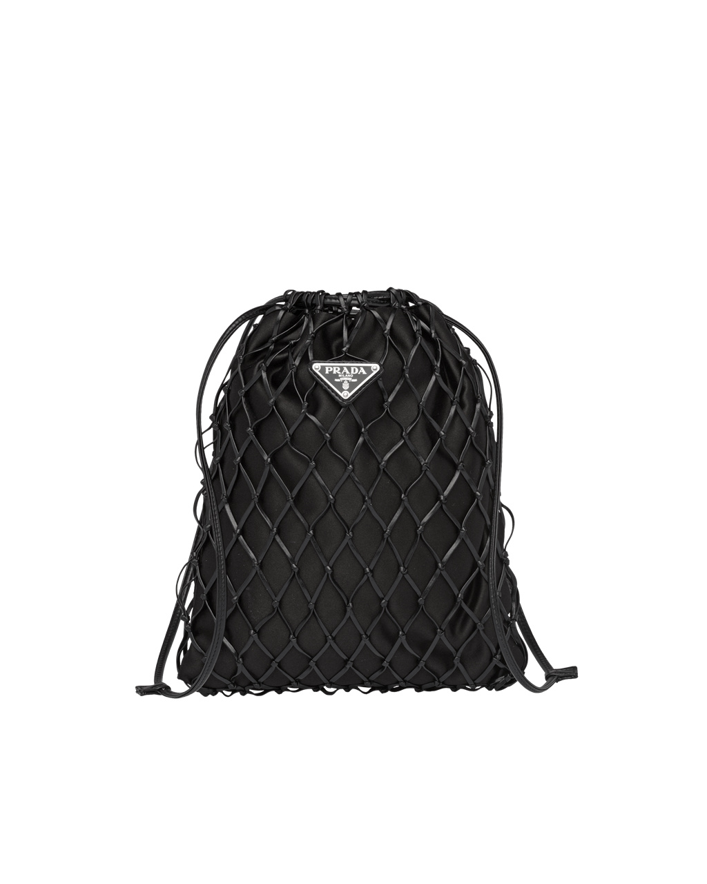 Prada Fabric Mesh Bag Černé | 031697VAP