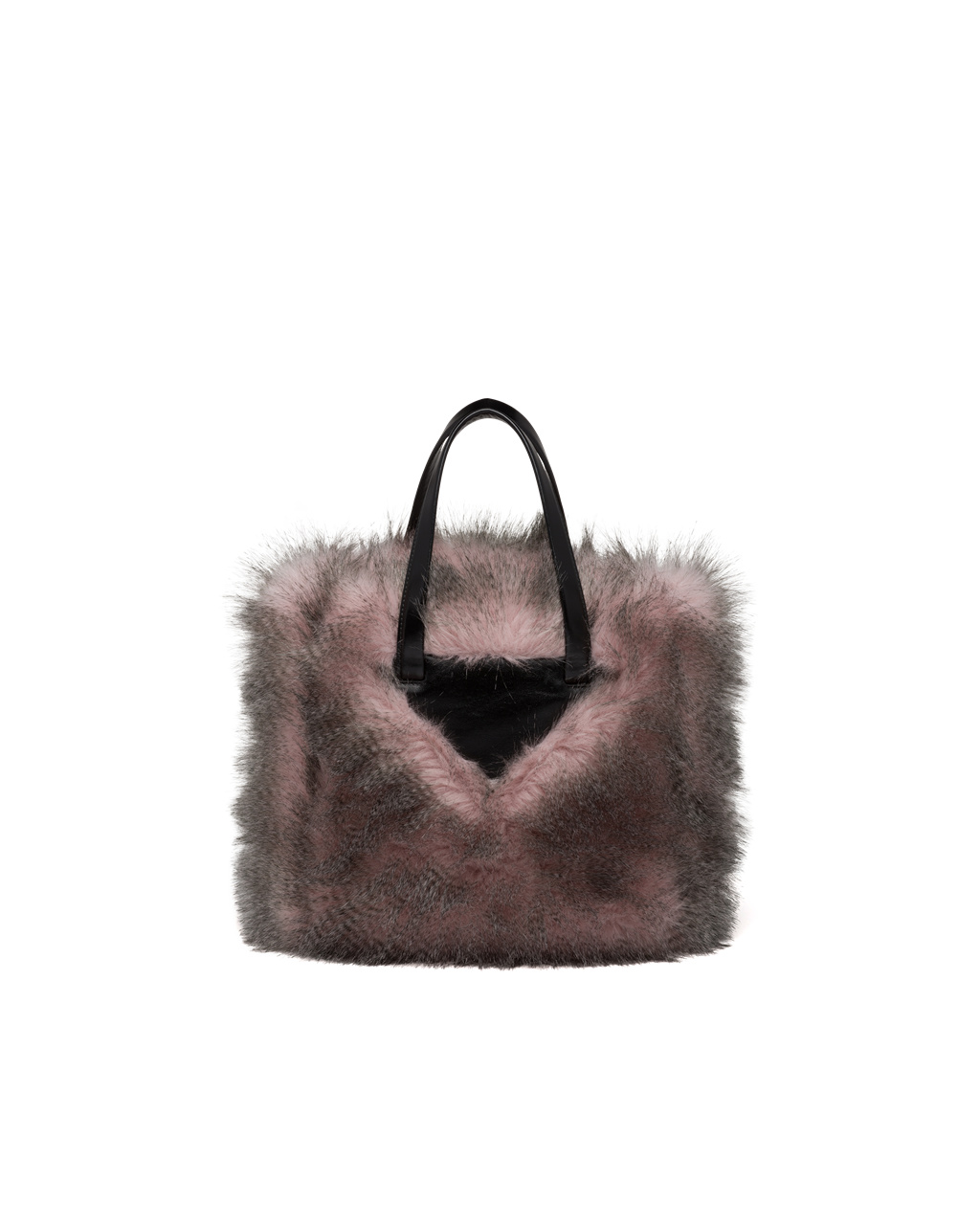 Prada Faux Fur Fabric Tote Bag Bílé Černé | 894621MPW