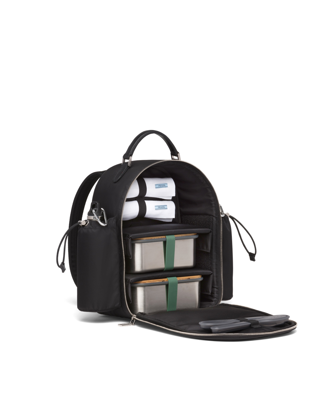 Prada Fully Equipped Re-nylon Picnic Backpack Černé | 392048IZY