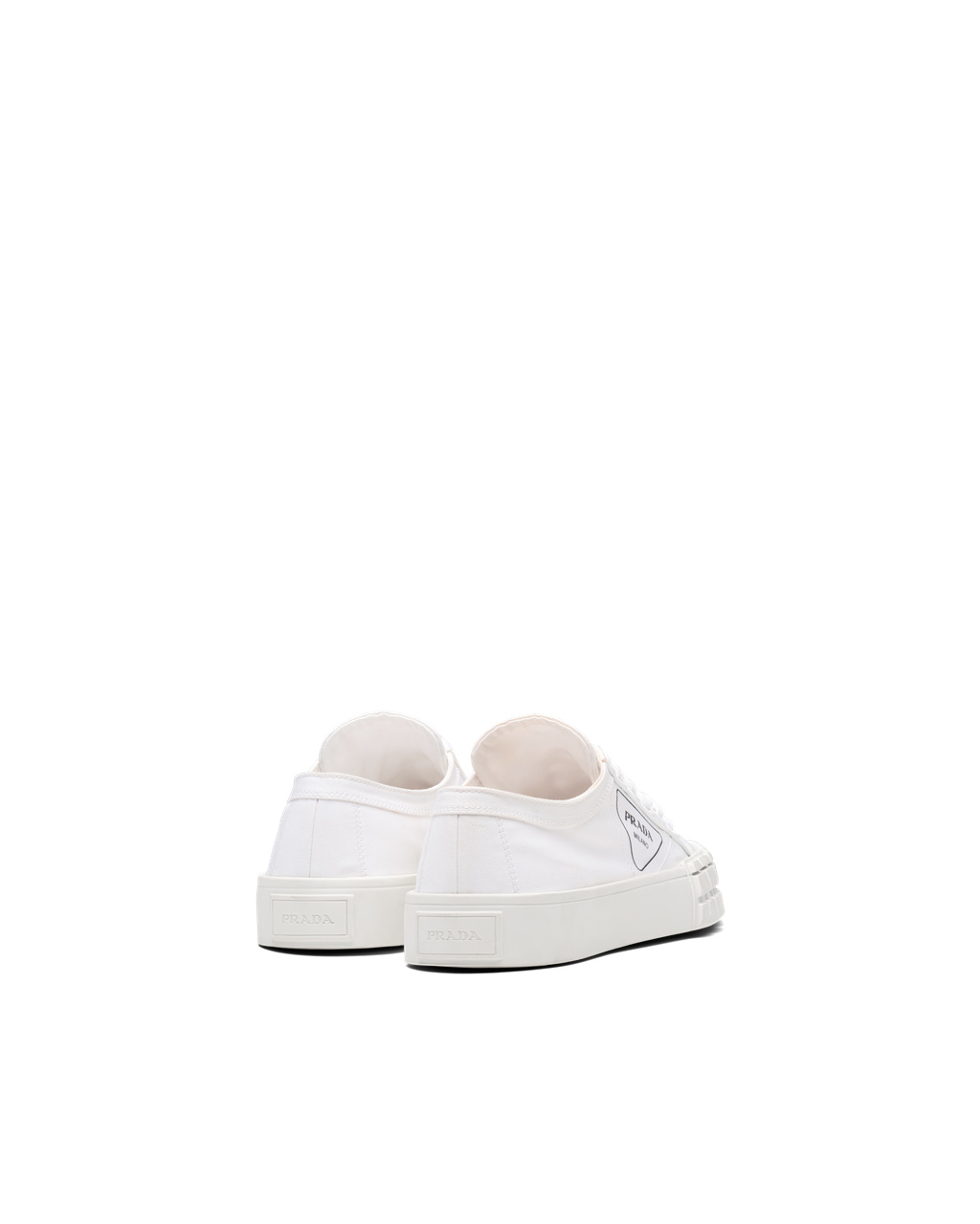 Prada Gabardine Fabric Sneakers Bílé | 476328YFH