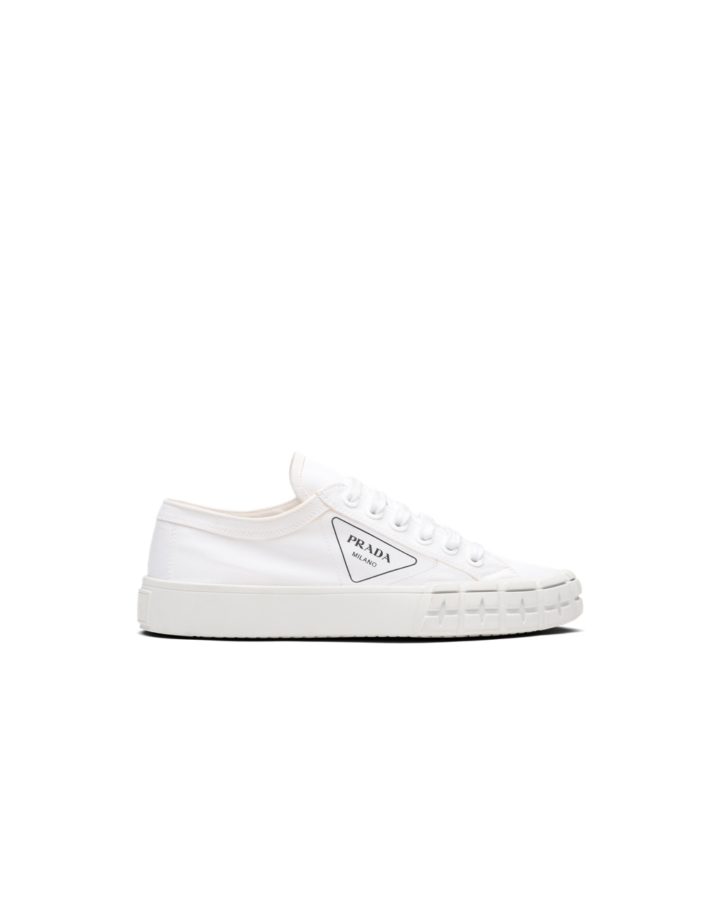 Prada Gabardine Fabric Sneakers Bílé | 476328YFH