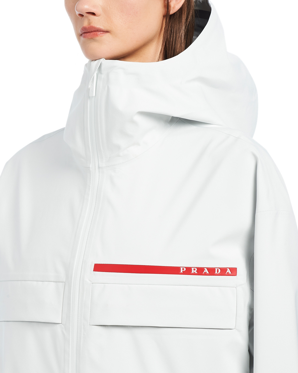 Prada Gore-tex Pro Jacket Bílé | 245916XZF