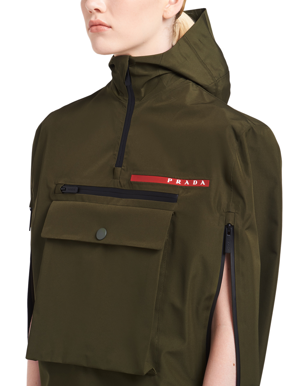 Prada Gore-tex Pro Jacket Zelene | 320451FQJ