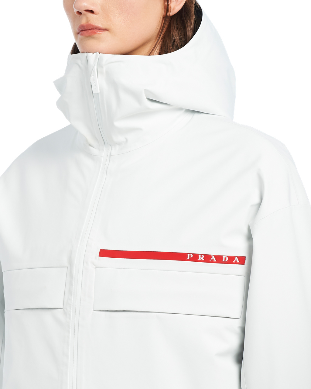 Prada Gore-tex Pro Padded Jacket Bílé | 297145DGP