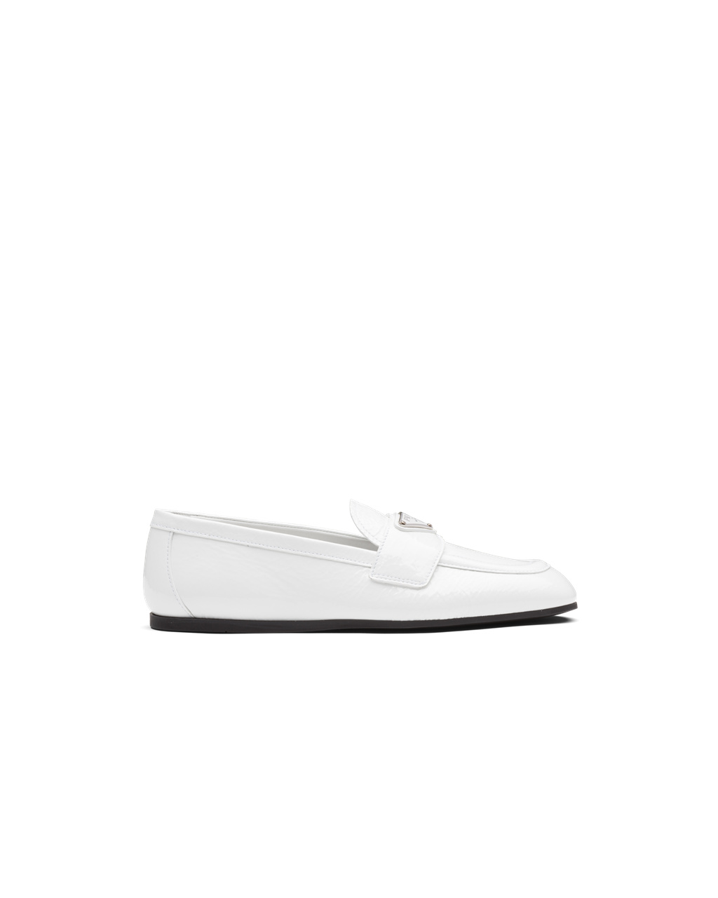 Prada Lakovaná Læder Loafers Bílé | 351264UFP