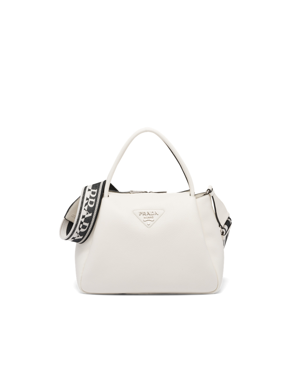 Prada Large Læder Handbag Bílé | 497832XMI