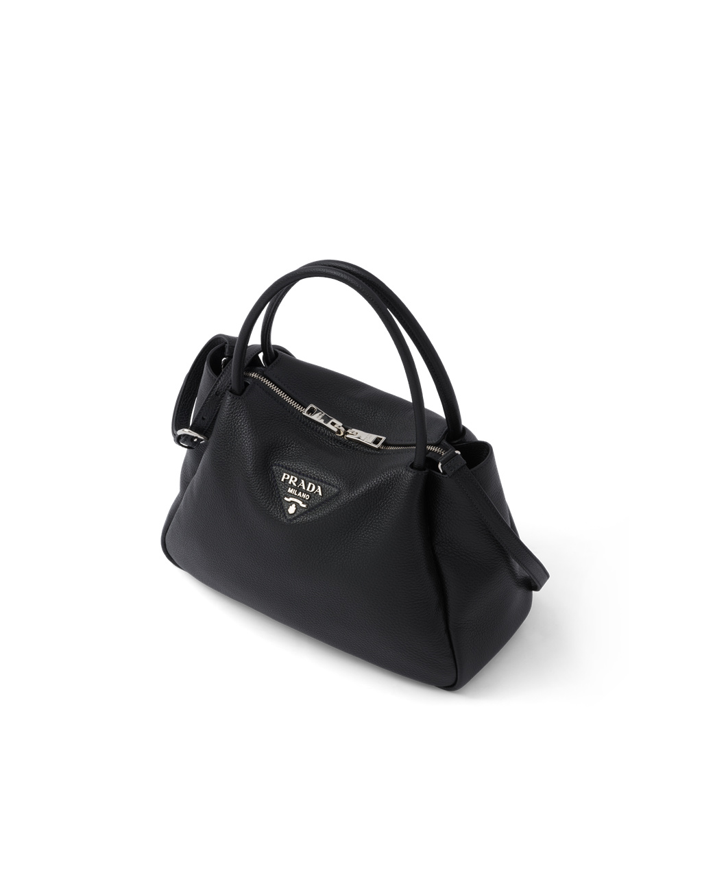 Prada Large Læder Handbag Černé | 437028DWF