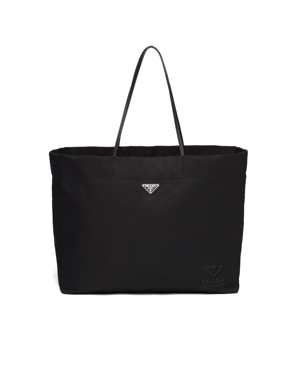 Prada Large Re-nylon Tote Černé | 028495TMQ