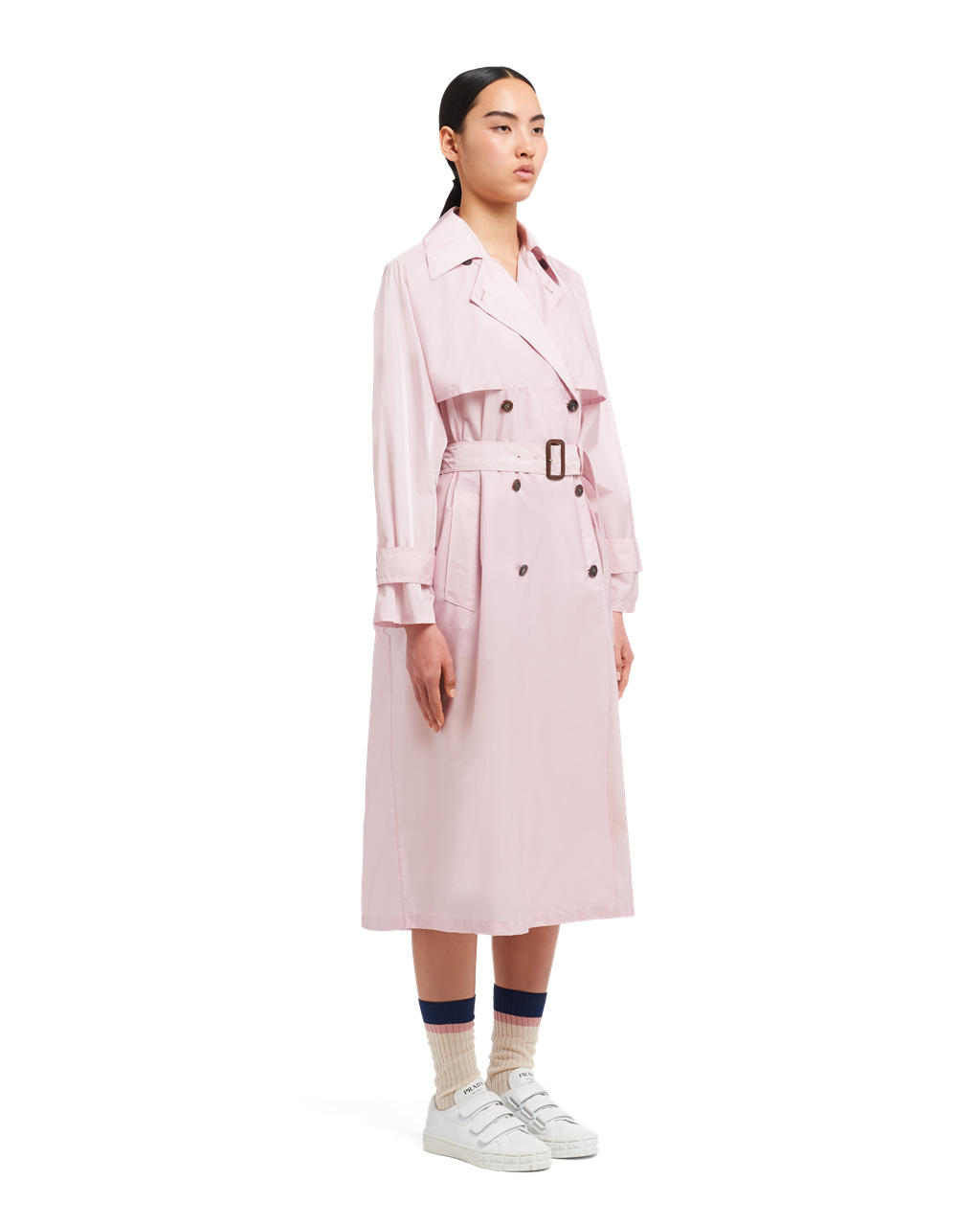 Prada Lehké Nylon Trench Coat Opaline | 469327KHN