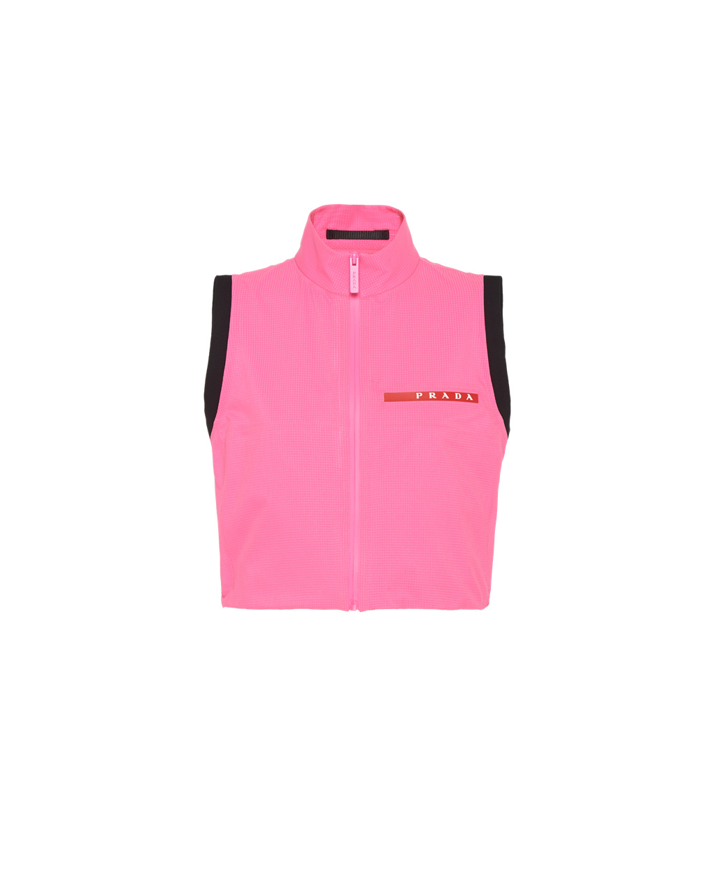 Prada Light Bi-stretch Cropped Vest Růžové | 397085BDP