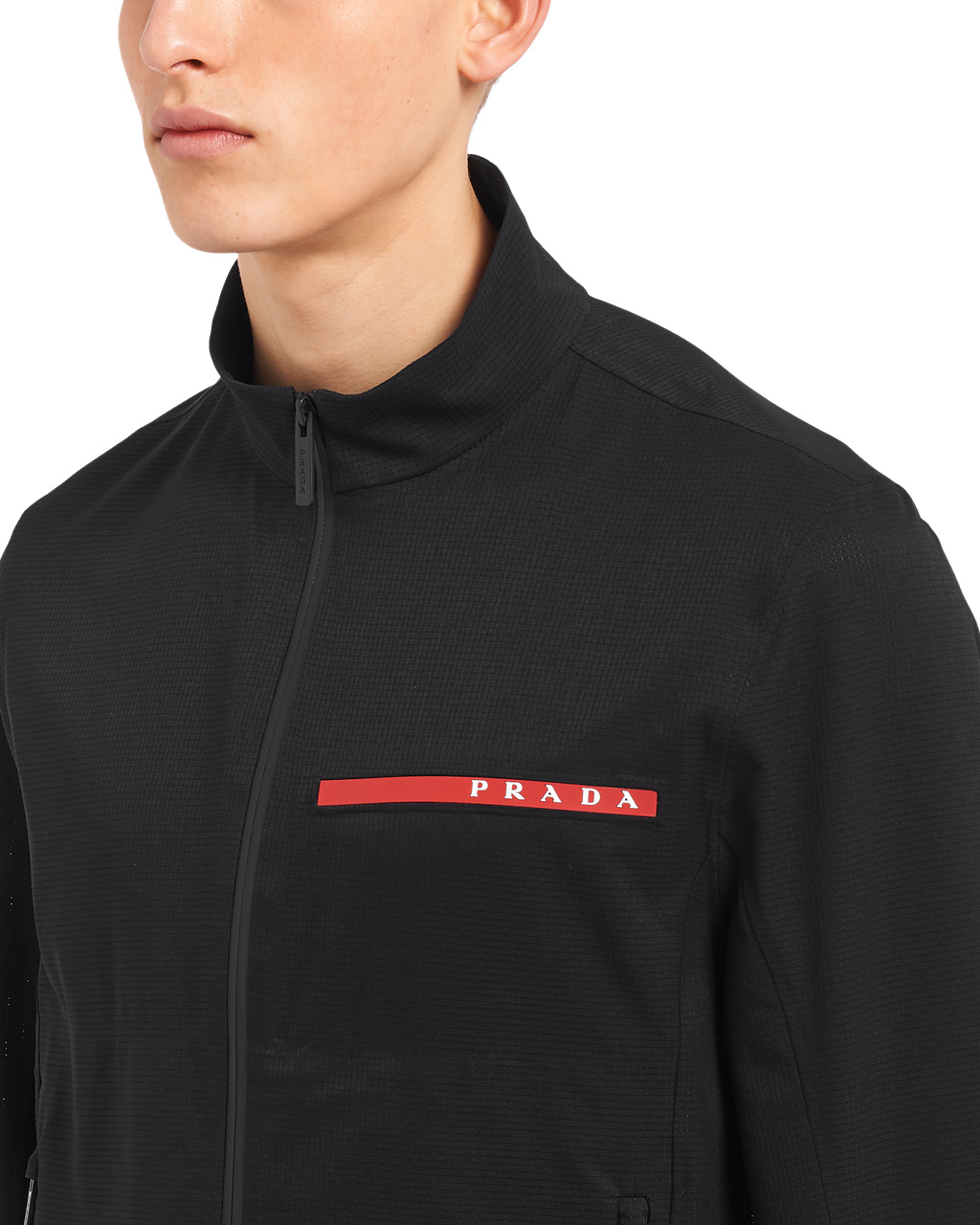 Prada Light Bi-stretch Jacket Černé | 103864UNQ