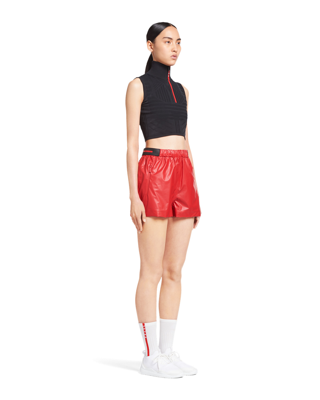 Prada Light Nylon Shorts Červené | 394652JAE