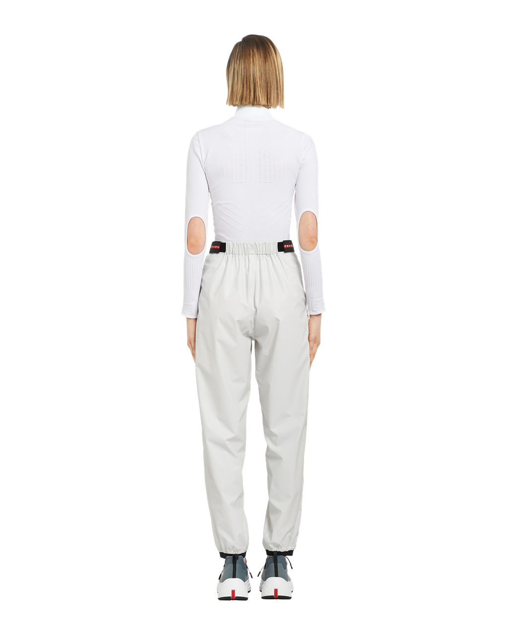 Prada Light Nylon Široké-leg Pants Bílé | 987235NQH