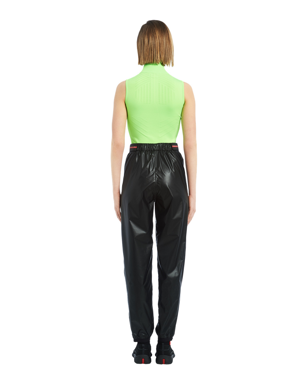 Prada Light Nylon Široké-leg Pants Černé | 802753WXP