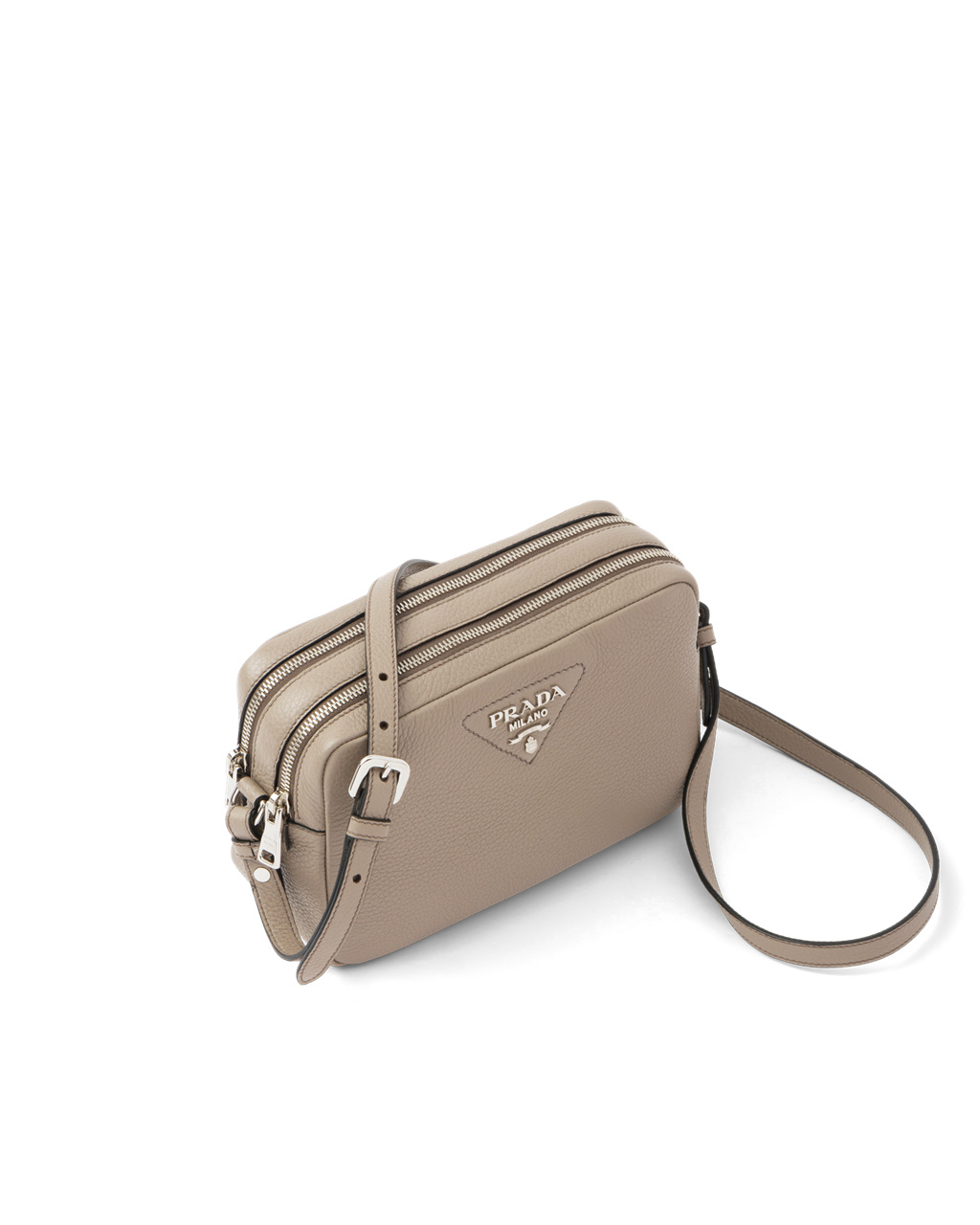 Prada Læder Bag With Shoulder Páskové Clay Gray | 204951OTD