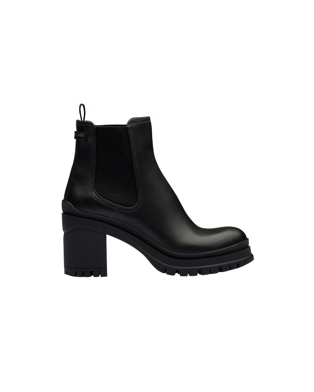 Prada Læder Booties Černé | 187260PQI