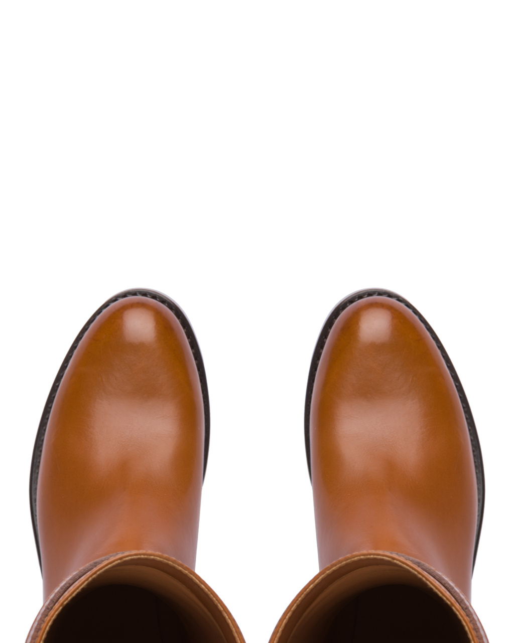 Prada Læder Boots Cognac | 586213QFU