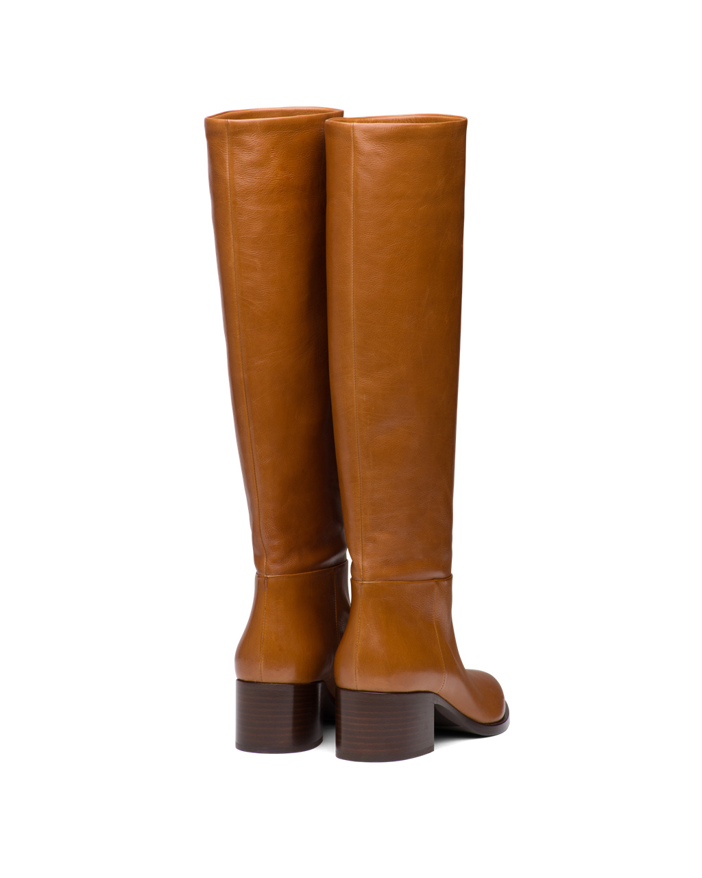 Prada Læder Boots Cognac | 780123UWH