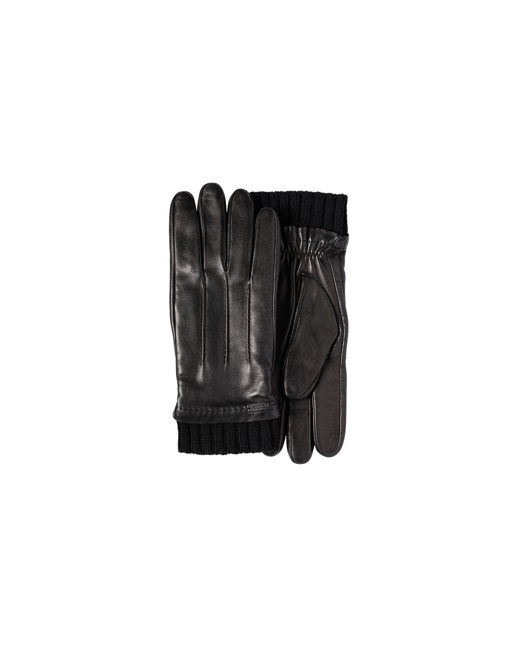 Prada Læder Gloves Černé | 785063AVQ