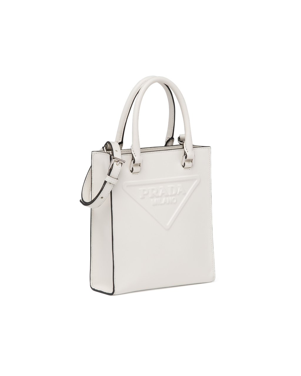 Prada Læder Handbag Bílé | 685039HQU