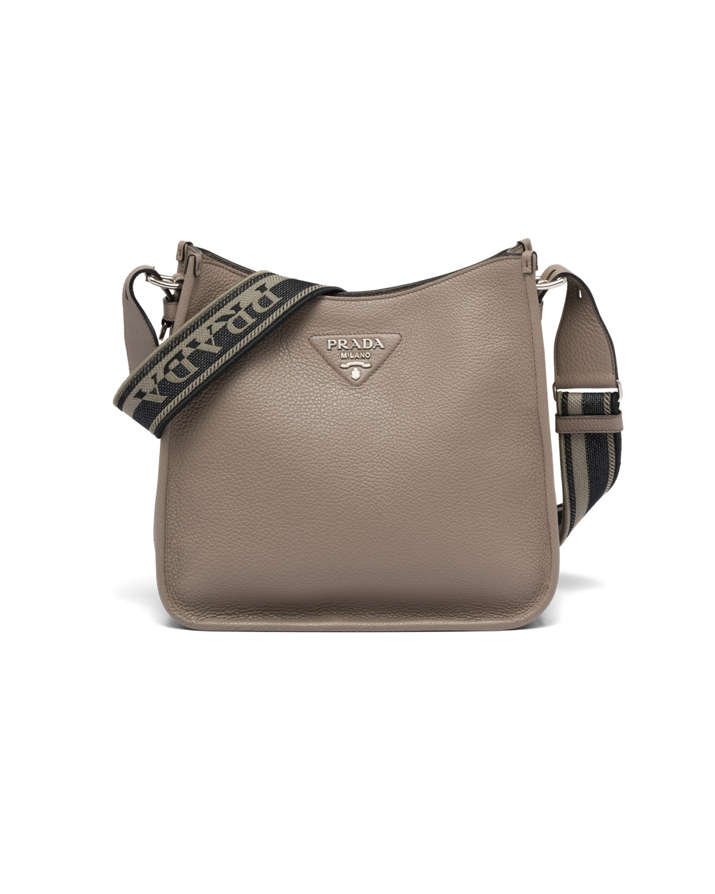 Prada Læder Hobo Bag Clay Gray | 634598MVO