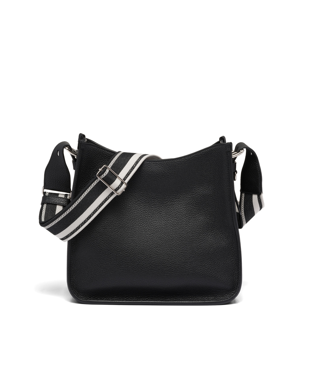 Prada Læder Hobo Bag Černé | 816745NHJ