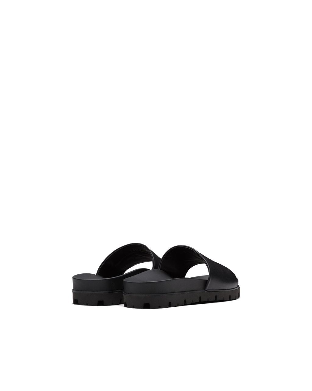 Prada Læder Pantofle Sandals Černé | 967435PDS